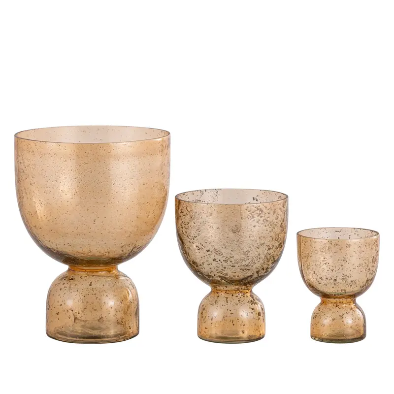 Set Van 3 Laurynn Kaarshouders Bubbelglas Bruin PTMD