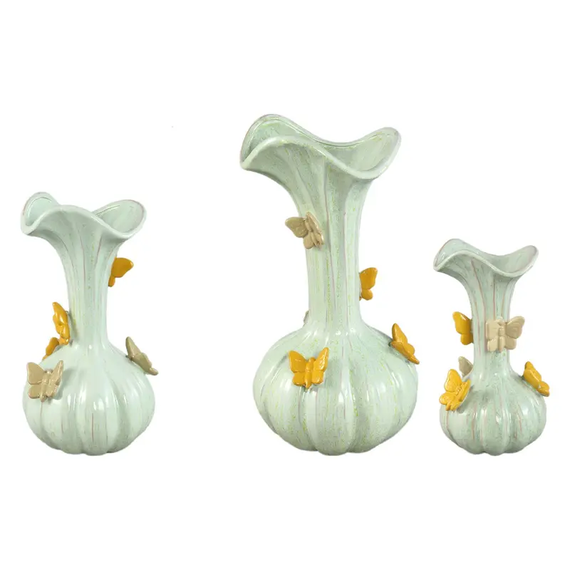 Set van 3 Tamarae Vazen Groen Vlinder PTMD