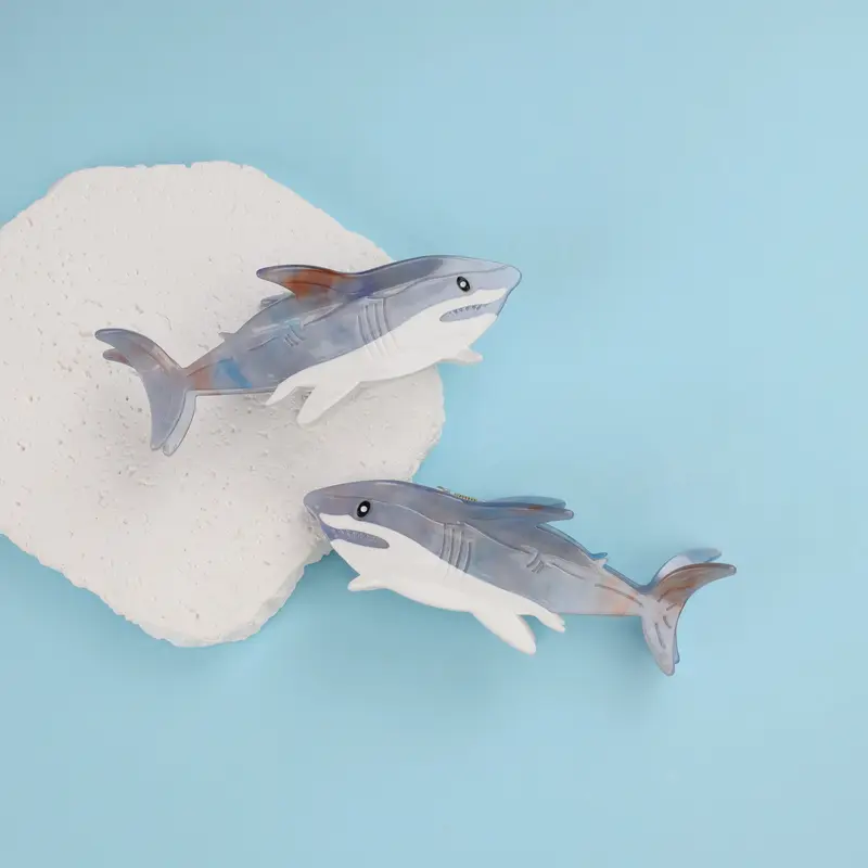 Shark Acrylic Hair Claw Clip
