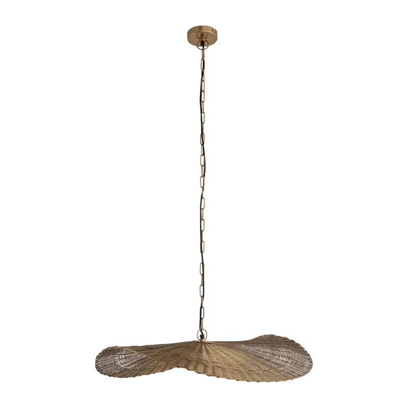 Shauney Gold iron wavy hanging lamp round S PTMD
