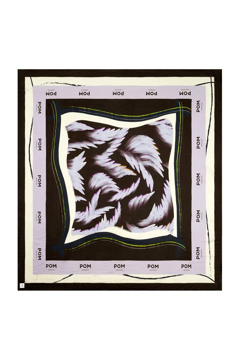 Shawl Silk Feathers