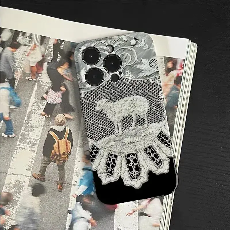 Sheep Lace Doily iPhone Case