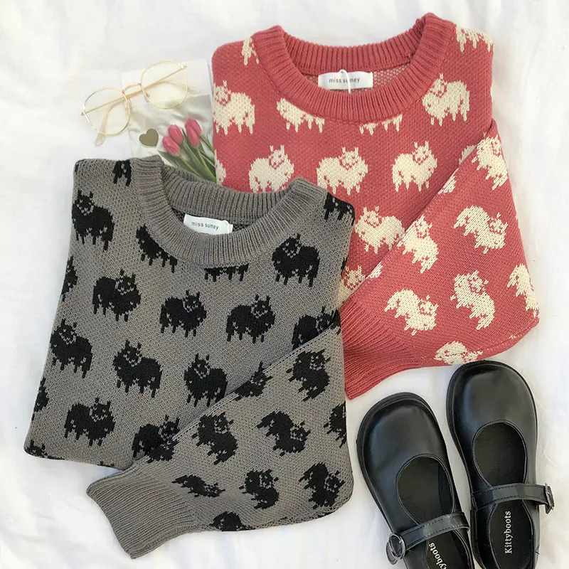 Sheep Pattern Jumper (2 colours)