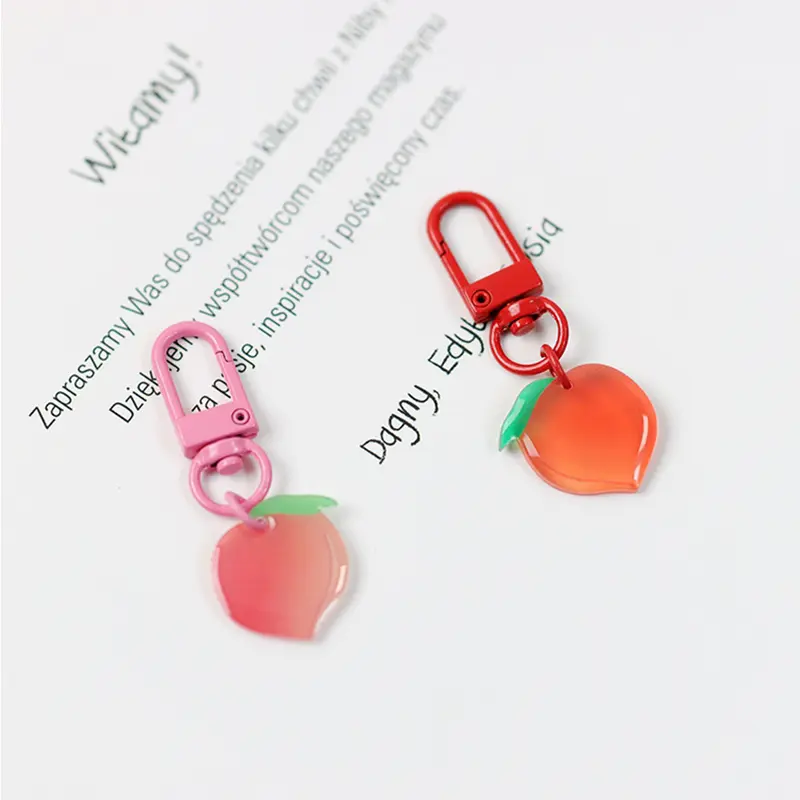 Shiny Peach Keychain (2 Colours)