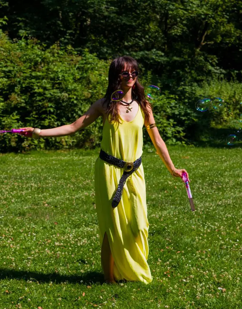 Side split maxi dress I