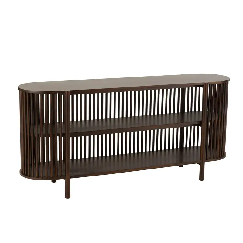 Sidetable Conie 2 Planken Mangohout Donkerbruin J-Line