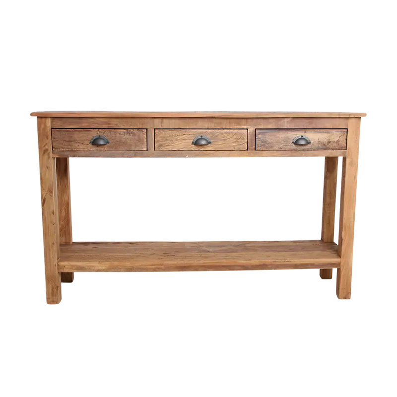 Sidetable Farmwood Met 3 Lades Raw Materials