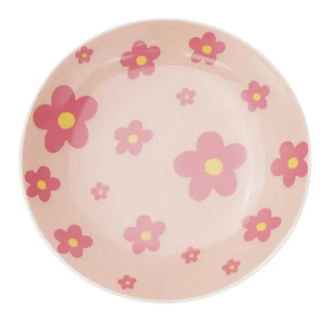 Sieradenschaaltje Flower Power Rond lichtroze 12cm