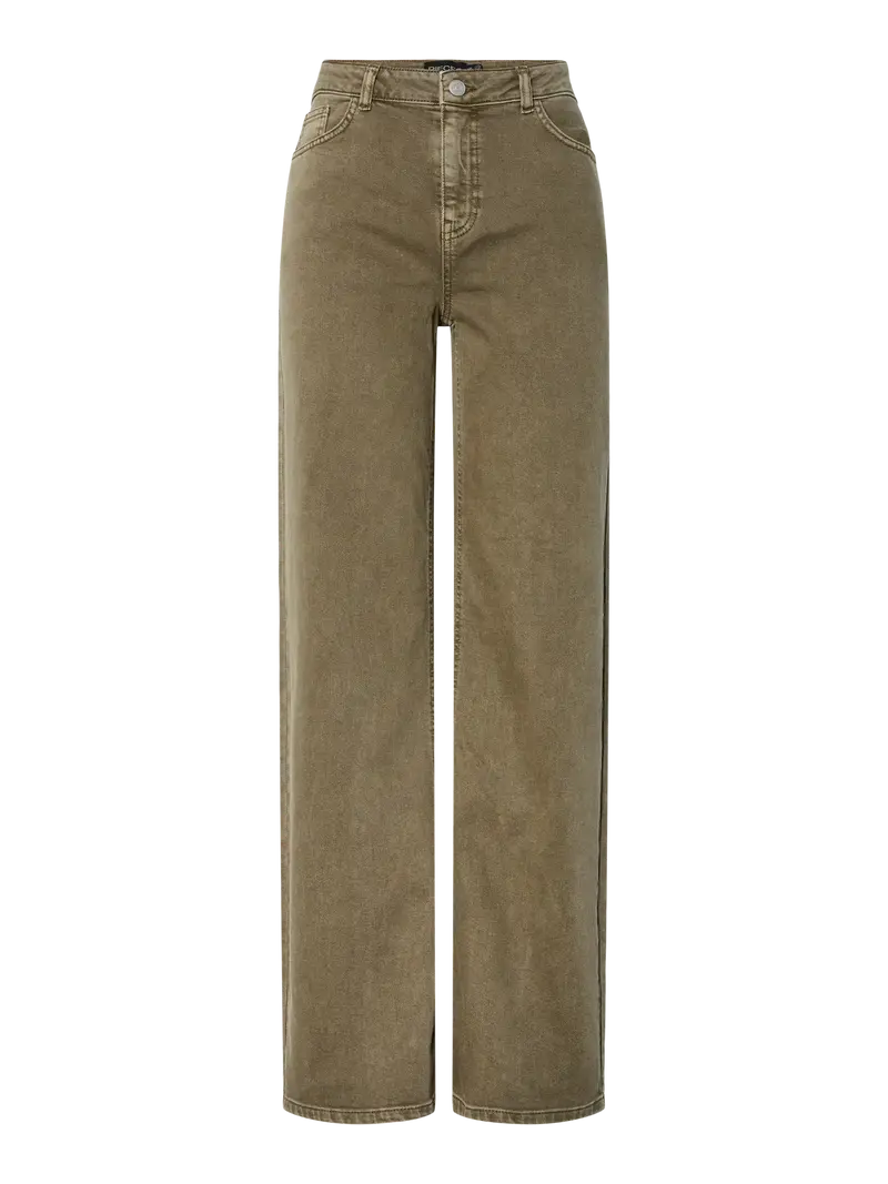 Silke wide jeans military olive