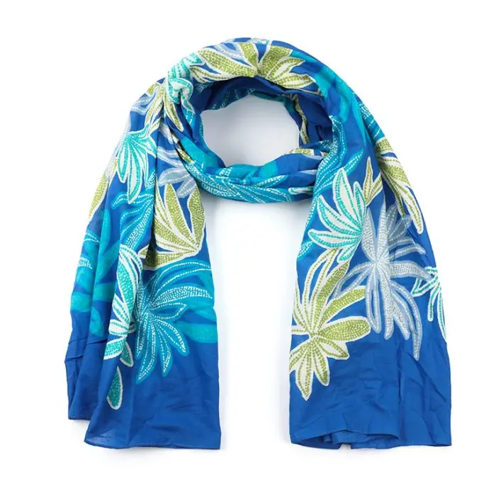 Sjaal Zomer blauw 190x100cm