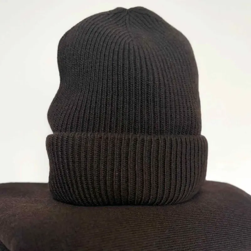 sjaalmania beanie dark brown