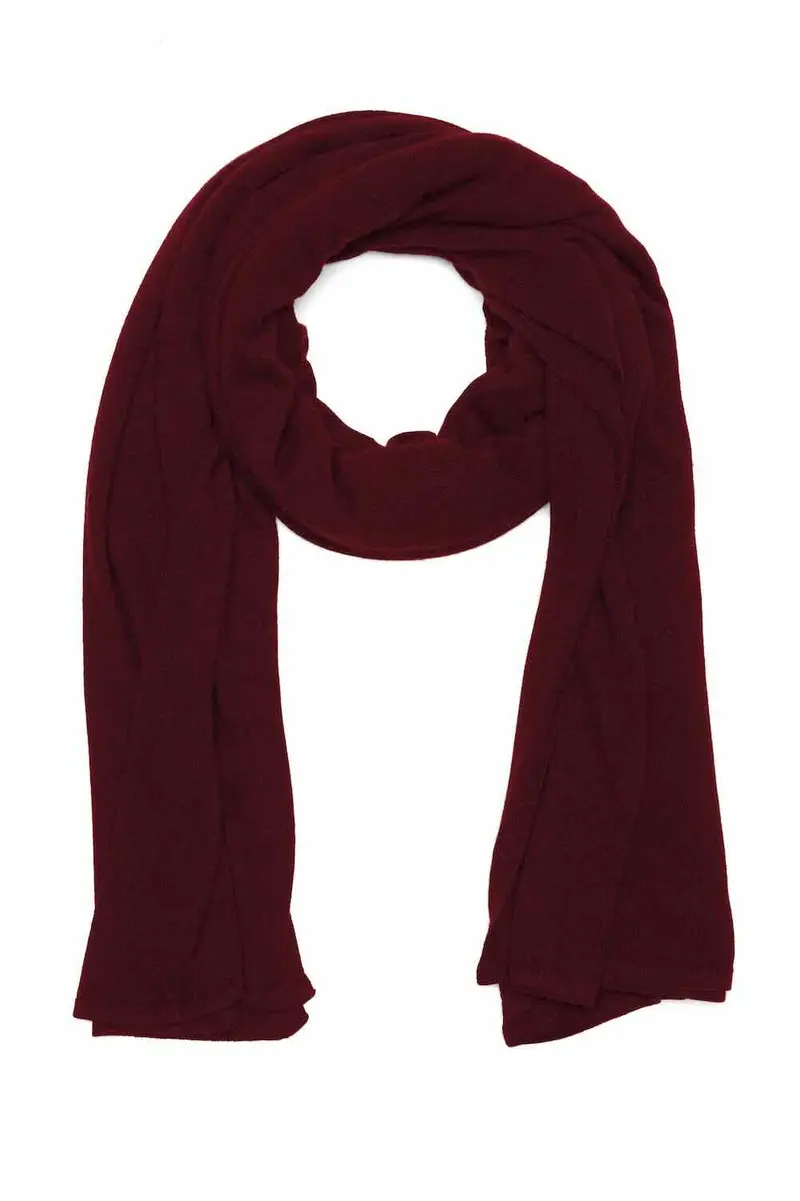 Sjaalmania cosy chic long burgundy wine