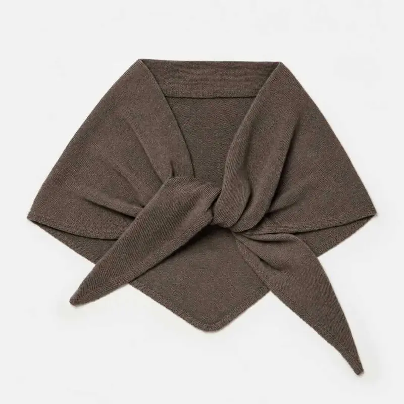sjaalmania cosy chic triangle brown melee