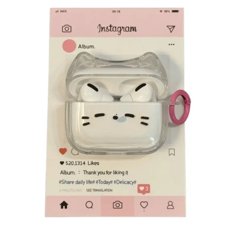 Sleepy Cat AirPods Charger Case Cover