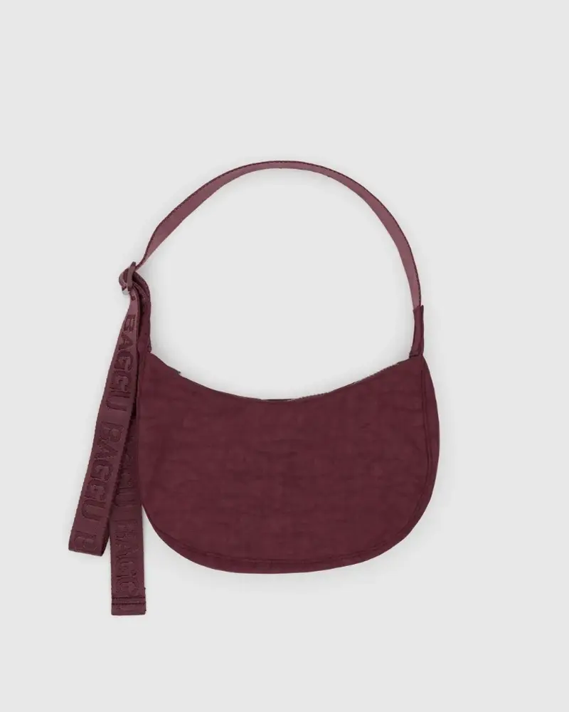 Small Crescent Bag - Mahogany