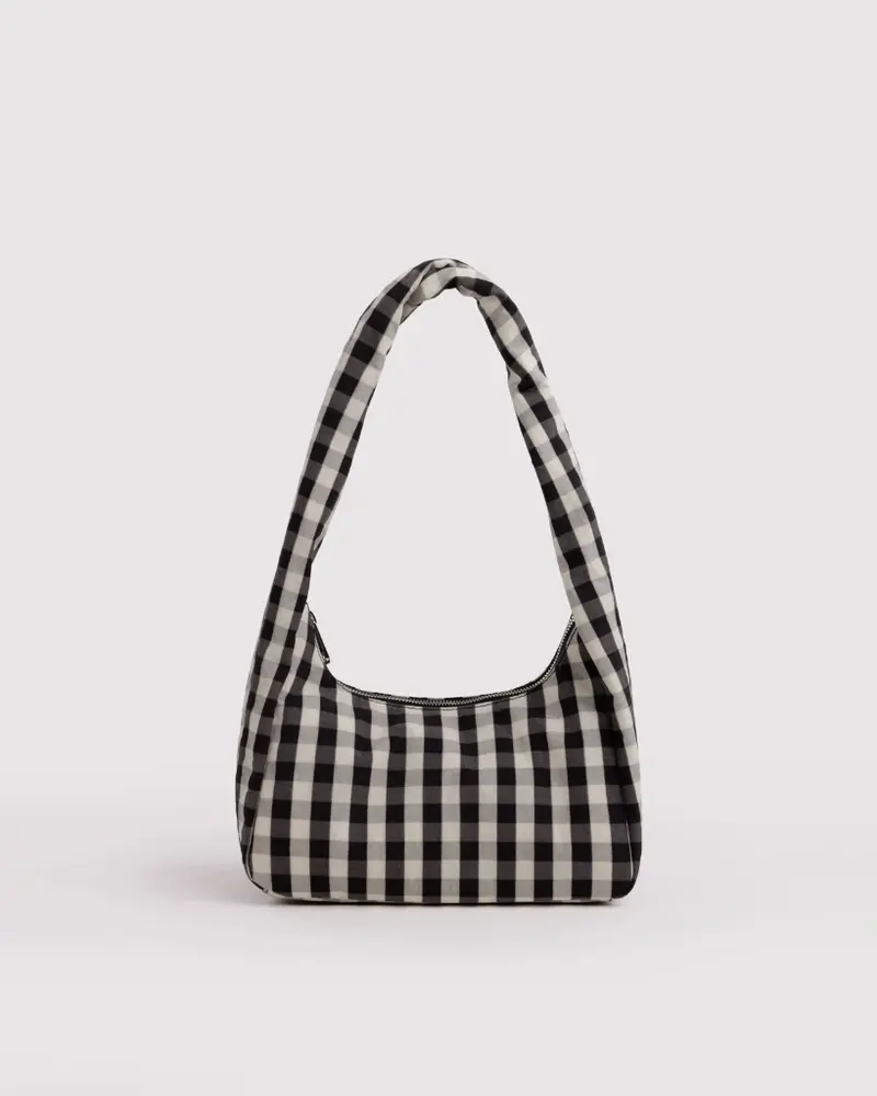 Small Meringue Bag - Black & Cream Gingham [PRE ORDER]