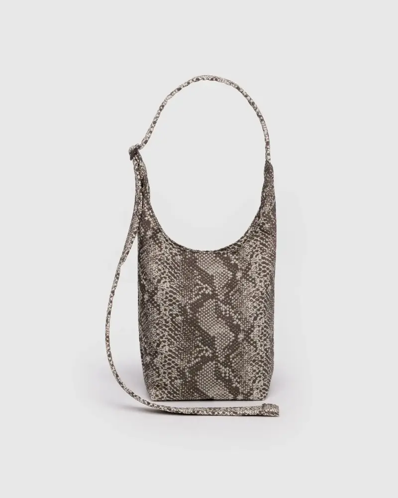 Small Nylon Sling Bag - Snakeskin