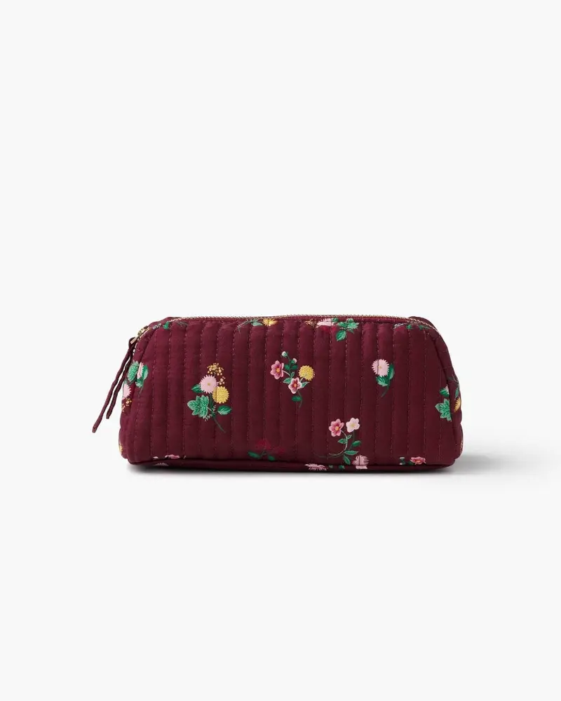 Small Quilted Cosmetic Pouch - Ditsy Dahlia [PRE ORDER]