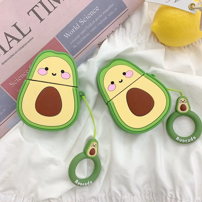 Smiling Avocado Airpod Case Cover