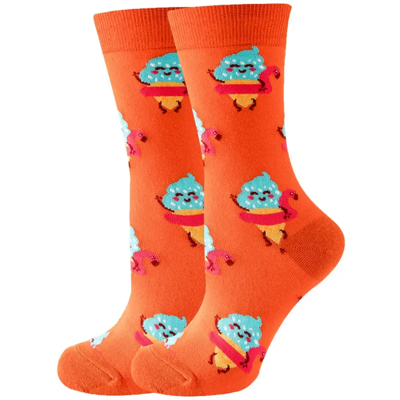 Smiling Soft Serve Crew Socks