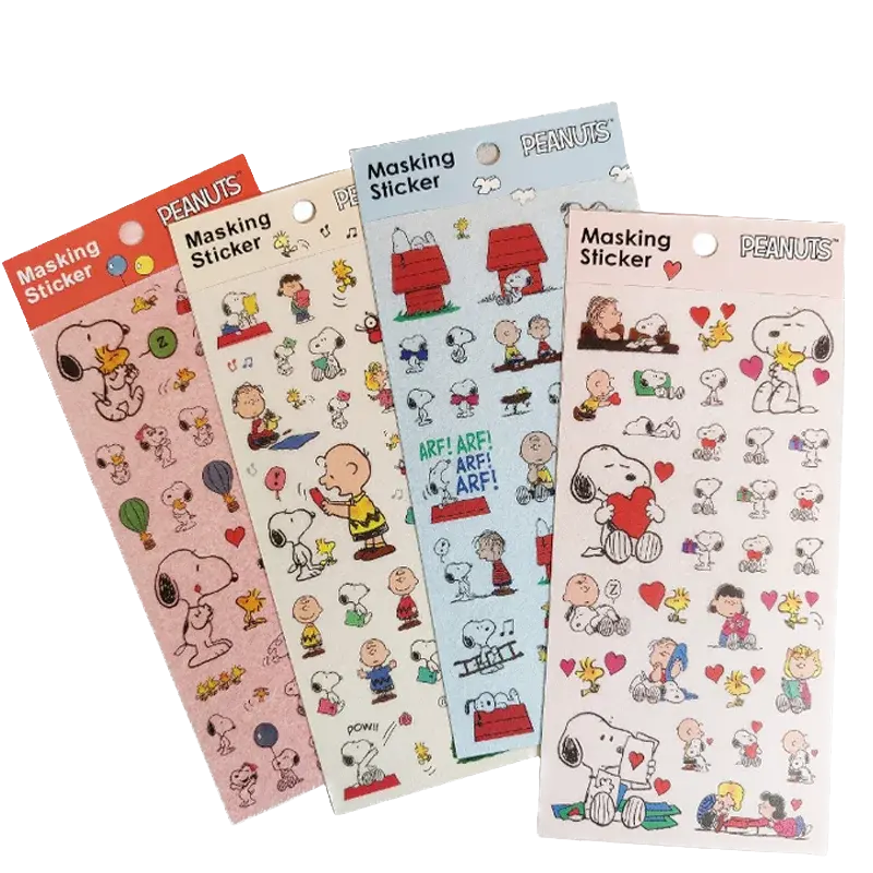 Snoopy and Friends Peanuts Sticker Sheet (4 Designs)