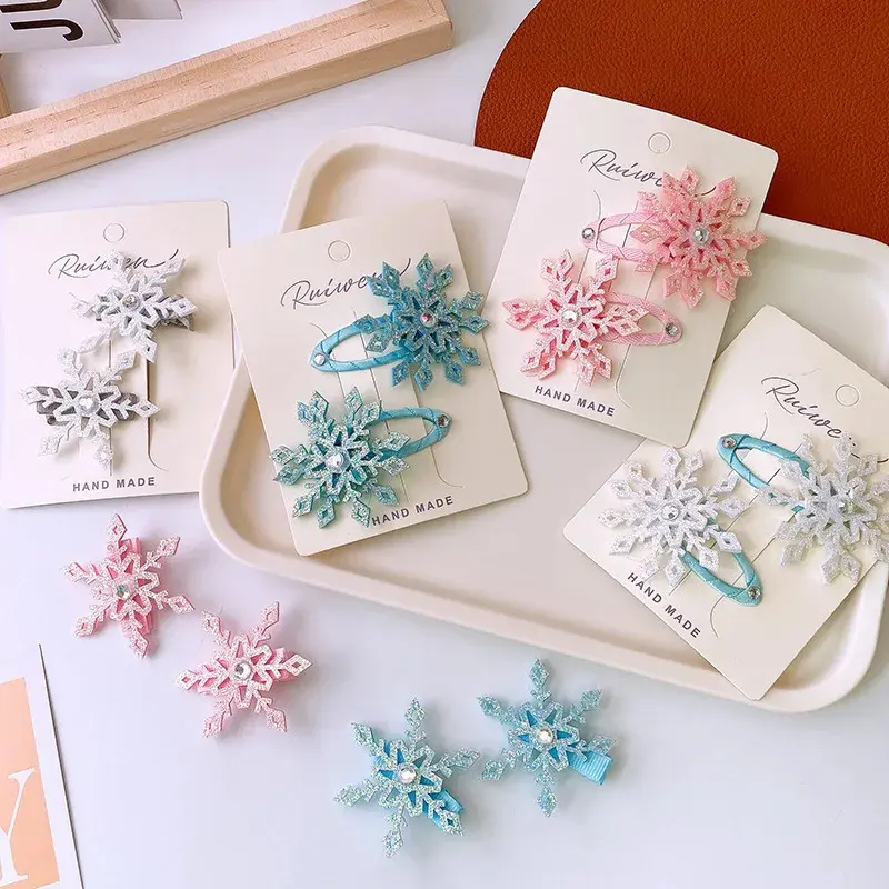 Snowflake Hair Clip Sets