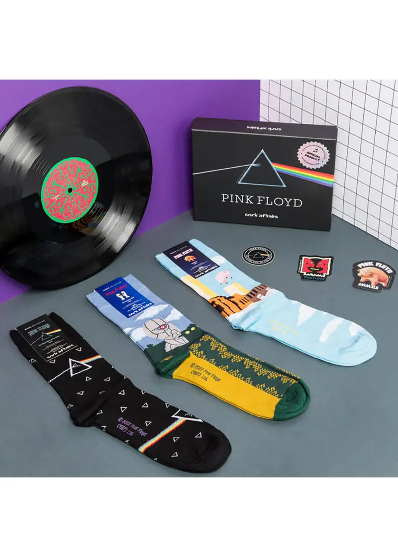 Sock Affairs Official Pink Floyd Socks Giftset Black