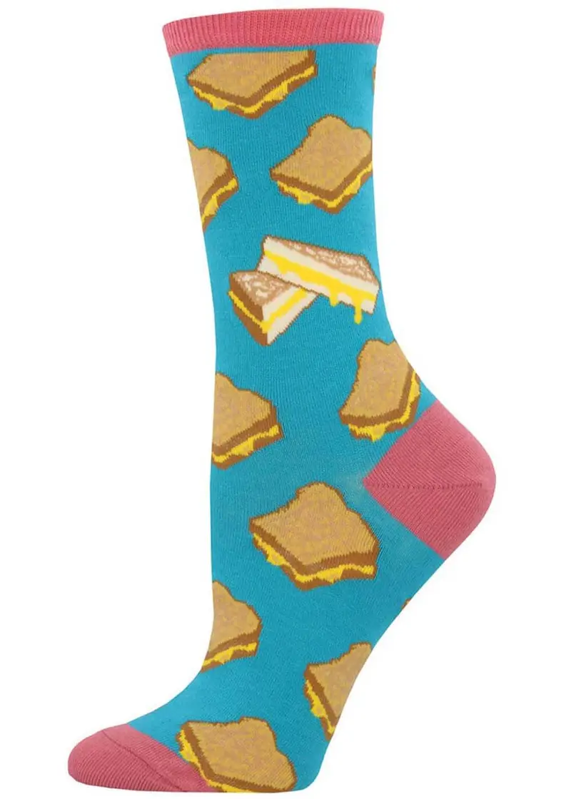 Socksmith Grilled Cheese Socks Blue
