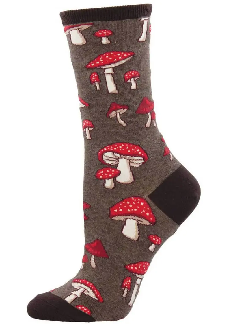 Socksmith Pretty Fly For A Fungi Mushroom Socks Multi