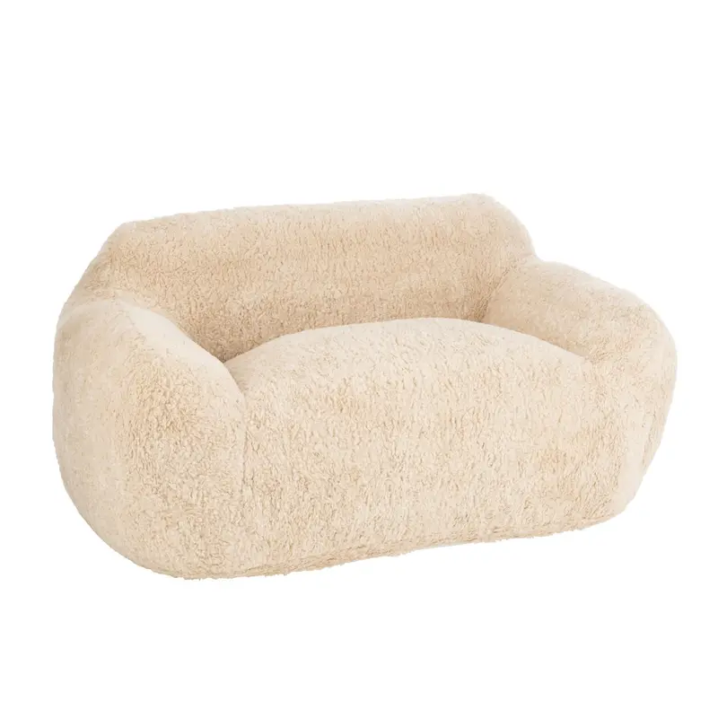 Sofa Shearl Polyester Creme Large J-Line