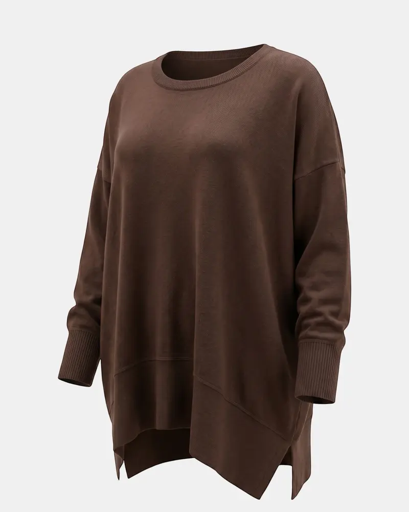 SORT AARHUS oversized pullover CLAY