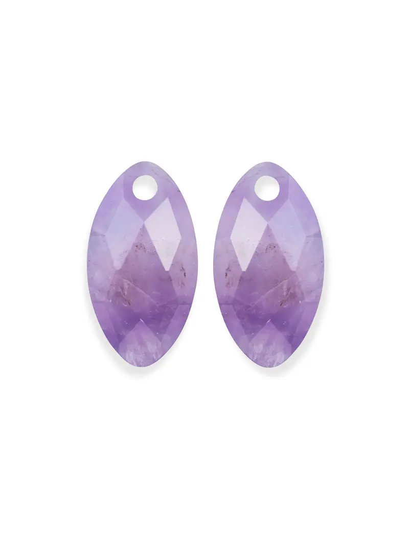 sparkling jewels hangers facet leaf Amethyst