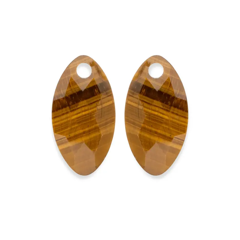 sparkling jewels hangers leaf tiger eye