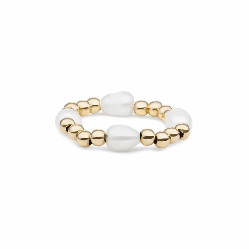 sparkling jewels kralen ring roundel pearl