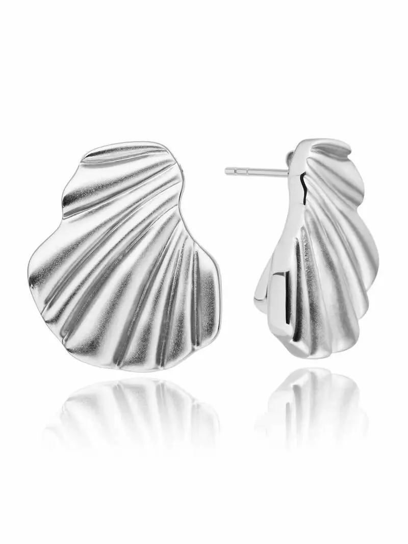 sparkling jewels oorbellen dune push back silver