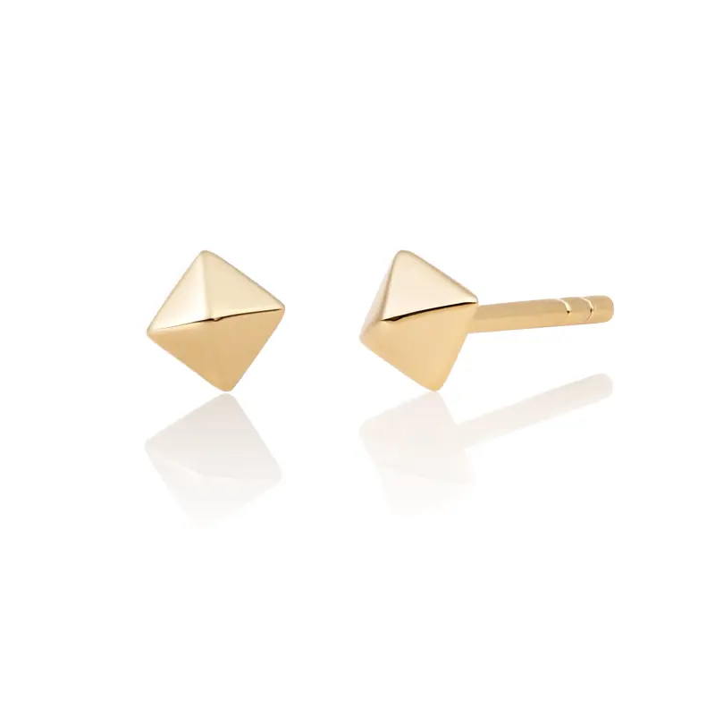 sparkling jewels oorstekers pyramid edge (kies goud/zilver)