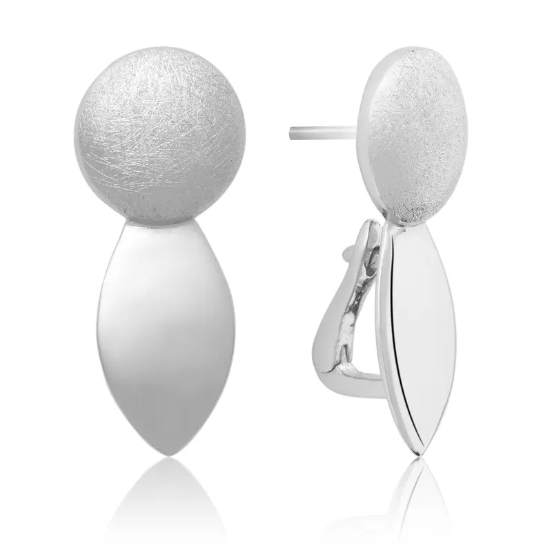 sparkling jewels the core mat silver oorstekers