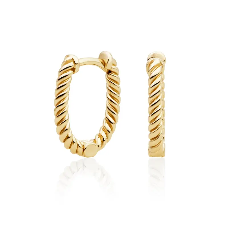 sparkling jewels twist gold creolen