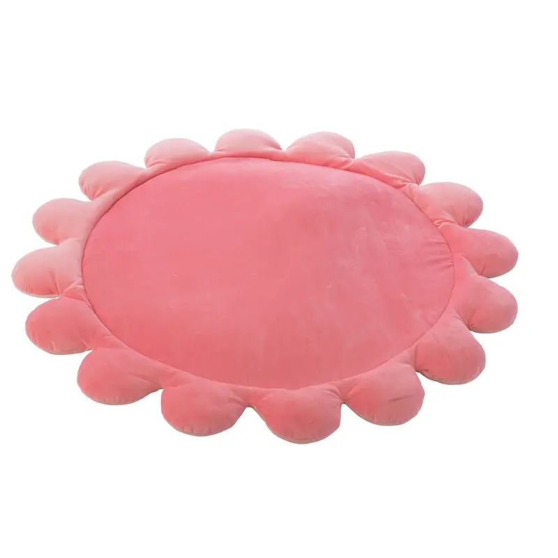 Speelmat Bloem Polyester Donkerroze/Lichtroze J-Line