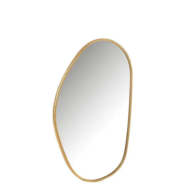 Spiegel Abstract Mdf/Glas Goud Large 80x45cm J-Line