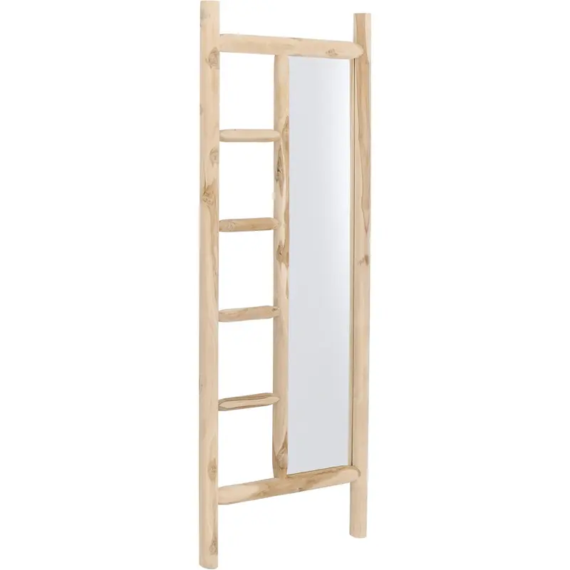 Spiegel Benidorm Ladder Teakhouten Balken Naturel MUST Living
