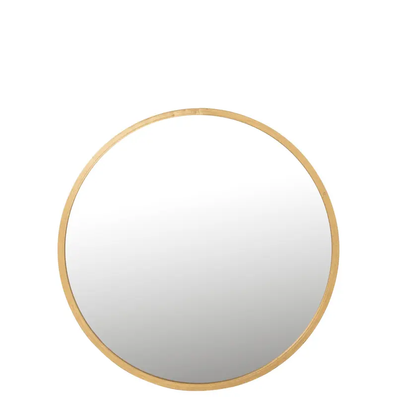 Spiegel Mona Rond Ijzer/Glas Goud Large