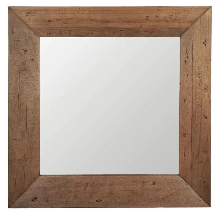 Spiegel Parade Gemixt Hout Naturel Vierkant 100x100cm MUST Living
