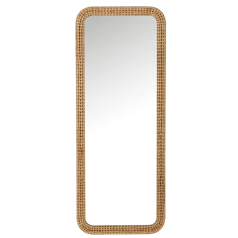 Spiegel Rechthoek Spar/Glas Natuur 48 x 122.5 cm J-Line