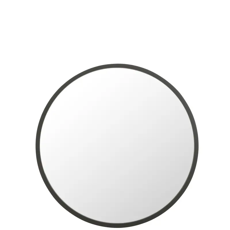 Spiegel Rond Zwart Matt Large Ø80 cm
