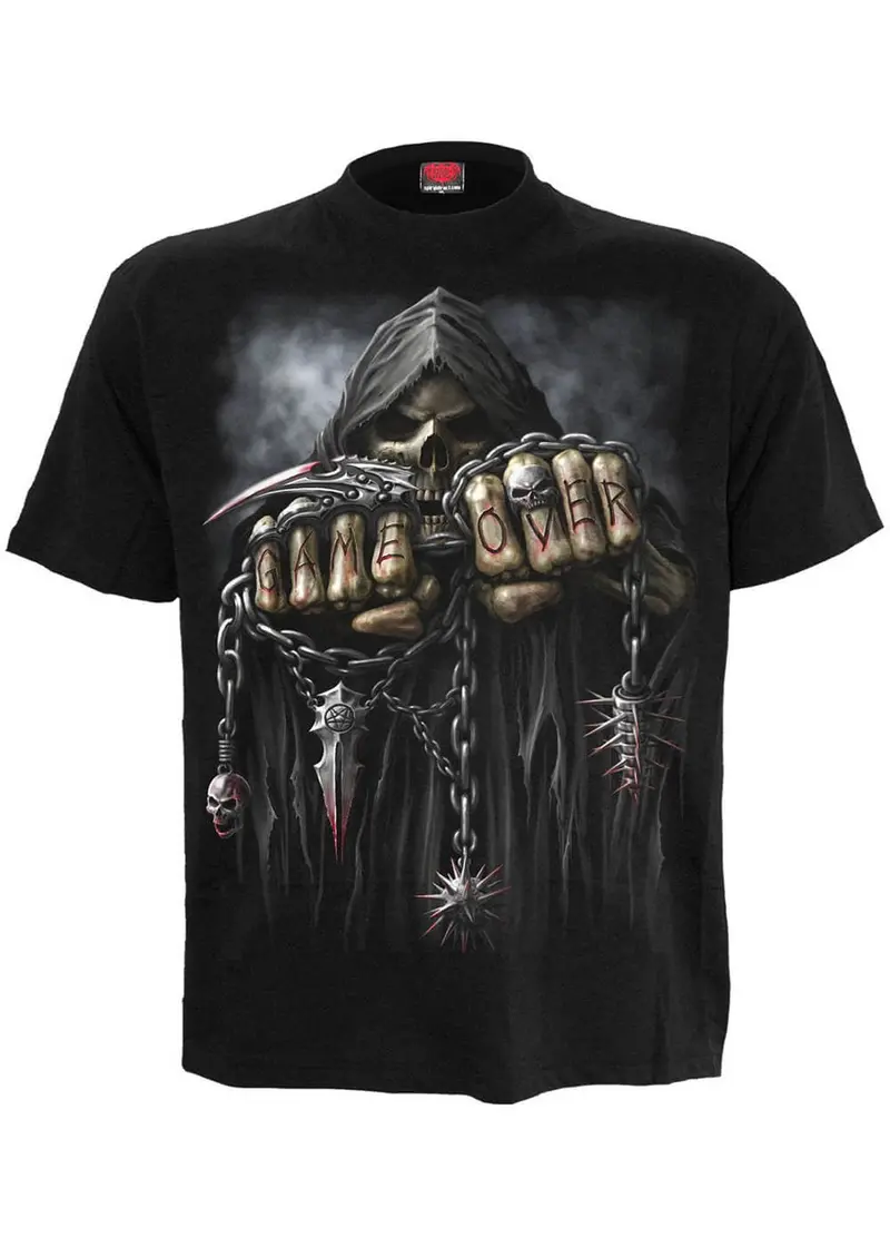 Spiral Game Over T-Shirt Black