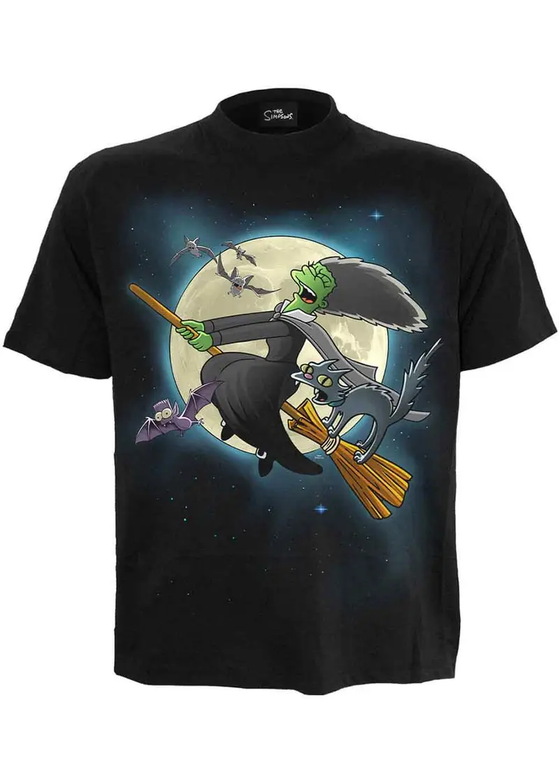 Spiral The Simpsons Marge Witch T-Shirt Black