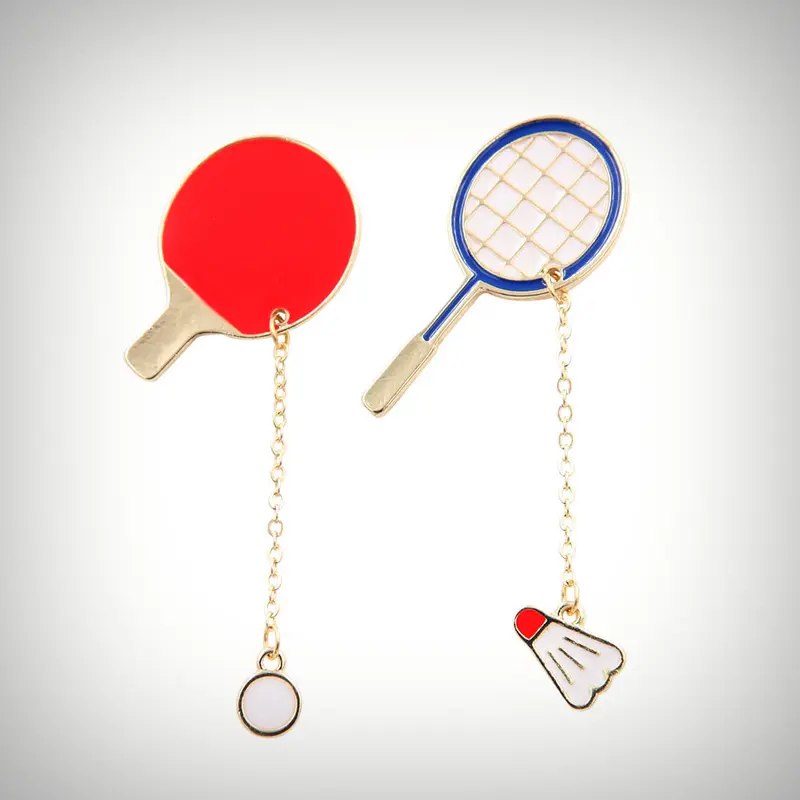 Sports Racket Charm Pin (2 Designs)