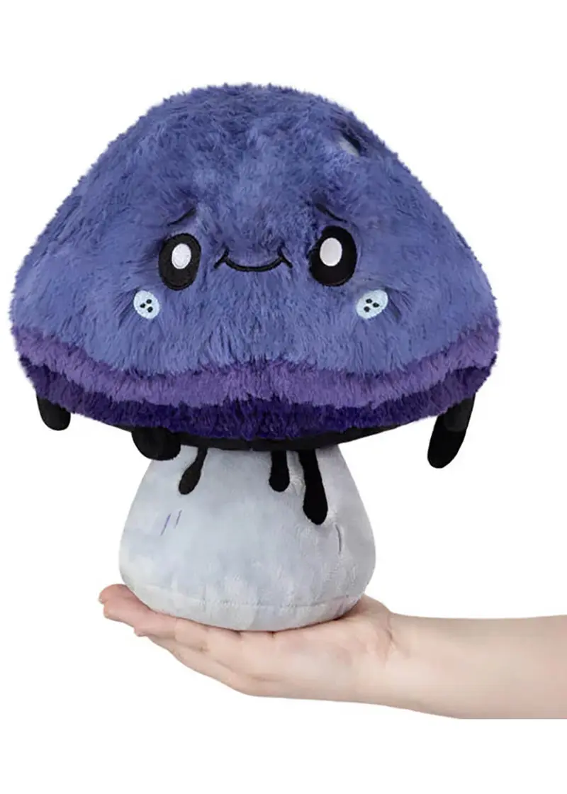 Squishable Mini Inky Cap Mushroom Plush Blue