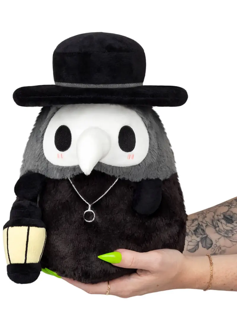 Squishable Mini Plague Doctor Plushie Black